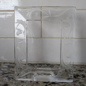 Waterford Marquis Yours Truly Small Frame Lead Crystal Poland 2.75" x 4"